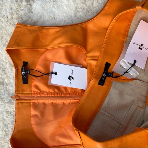 7 For All Mankind Matching Orange Set - Picture 2 of 4